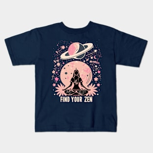 "Find Your Zen" design Kids T-Shirt